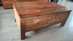 Salontafel, 2 grote lades, teak, Henders en Hazel, Ophalen, 100 tot 150 cm, 50 tot 100 cm, Zo goed als nieuw