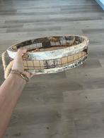 Ronde schaal/mand van boomschors, Ophalen, Schaal, Rond, Zo goed als nieuw