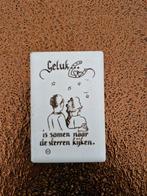 Tegeltjes - Geluk Spreuken 4 stuks, Ophalen of Verzenden, Gebruikt