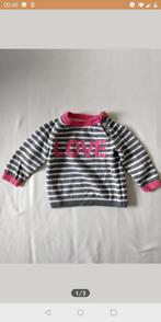 Leuk H&M truitje trui sweater Love maat 68 roze wit grijs, Gebruikt, H&M, Ophalen of Verzenden, Truitje of Vestje