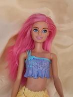 Barbie Zeemeermin Pop - Roze Haar, Ophalen of Verzenden, Gebruikt, Barbie