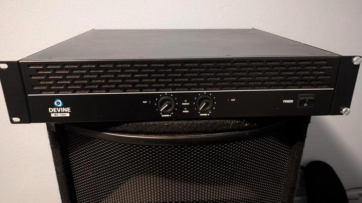 2x Devine Trono 12 & 1x Devine MX1000, Audio, Tv en Foto, Luidsprekers, Gebruikt, Front, Rear of Stereo speakers, 120 watt of meer