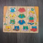 Aankleedpuzzel 12 stukjes, 10 tot 50 stukjes, Ophalen of Verzenden, Zo goed als nieuw, Van hout