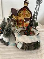 Kerstdorp met muziek,licht en dansende poppetjes, Ophalen, Zo goed als nieuw