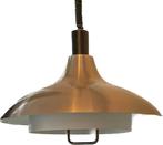 Seventies hanglamp koperkleurig, Huis en Inrichting, Lampen | Hanglampen, Gebruikt, Ophalen of Verzenden