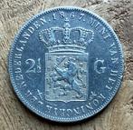 2,5 gulden 1867 Willem III, Postzegels en Munten, Munten | Nederland, Ophalen, Koning Willem III, 2½ gulden, Losse munt