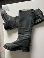 Winter rijlaarzen met vacht, Ophalen, Hoge laarzen, Zwart, Gedragen