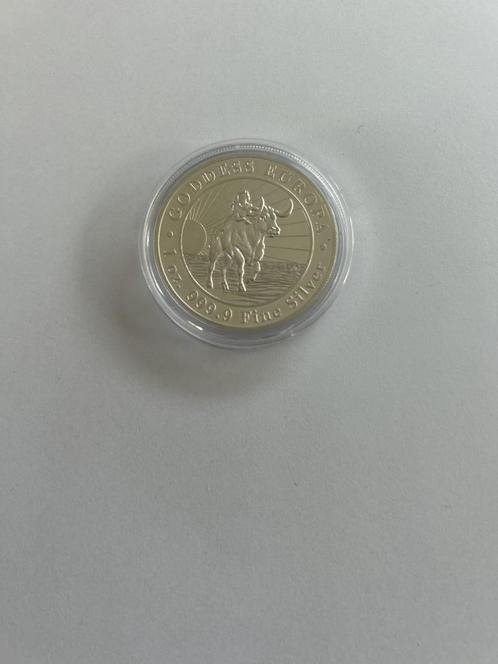 1 oz Goddess Europa zilveren munt | Tsjaad 2023, Postzegels en Munten, Munten | Oceanië, Losse munt, Zilver, Ophalen of Verzenden