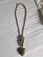 Mooie zilverkleurige ketting, Ophalen of Verzenden, Zo goed als nieuw, Overige materialen