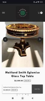 Maitland Smith - Empire Style Glass Top Table, Ophalen