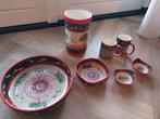 Servies met uniek design, Gebruikt, Ophalen of Verzenden, Overige stijlen, Aardewerk