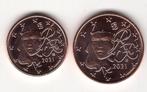 1 + 2 Eurocent Frankrijk 2021 - UNC, Verzenden, Frankrijk, Overige waardes, Setje