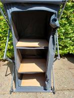 Mooie plat opvouwbare camping kast voortent kast, Ophalen of Verzenden, Gebruikt, Campingkast
