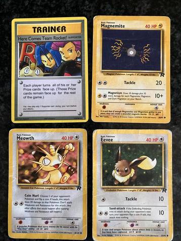 Pokémon Kaarten - Team Rocket & Origineel - 4 Kaarten beschikbaar voor biedingen