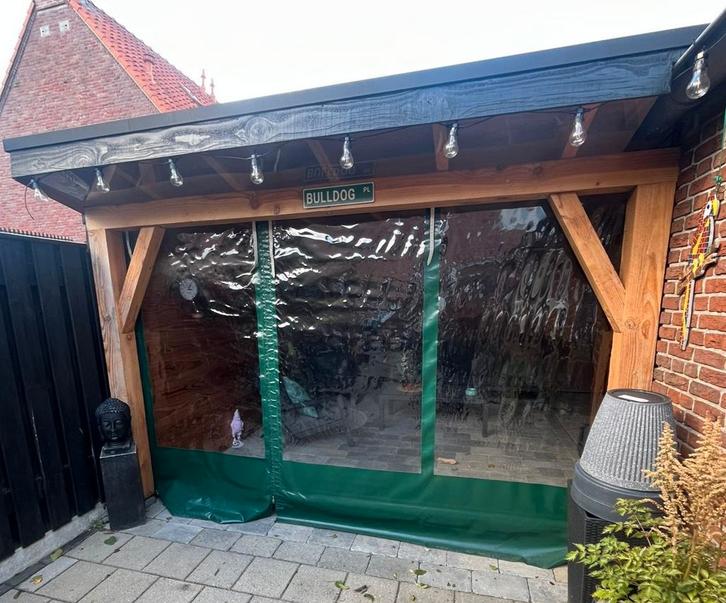 Overkapping zeilen, Tuin en Terras, Overkappingen, Gebruikt, Veranda, Ophalen
