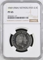 1 Rijksdaalder 1969 Vis NGC Proof 65 (€ 550), Verzenden, Koningin Juliana, 2½ gulden, Losse munt