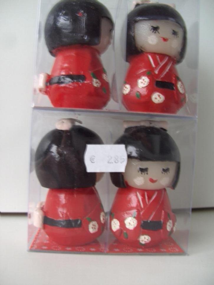 KAARSEN IN VORM VAN CHINEES 2 x 2 stuks VROUWTJE, Huis en Inrichting, Woonaccessoires | Kandelaars en Kaarsen, Nieuw, Kaars, Minder dan 25 cm