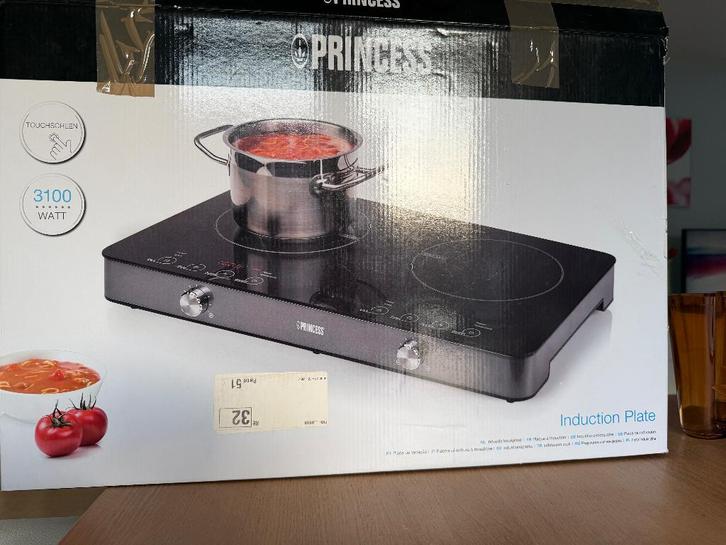 Princess Inductie kookplaat, Witgoed en Apparatuur, Kookplaten, Gebruikt, Vrijstaand, Inductie, 3 kookzones of minder, Ophalen