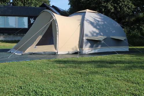 Karsten oppompbare tent Staalgrijs 325 uitstekende staat, Caravans en Kamperen, Tenten, tot en met 4, Zo goed als nieuw, Ophalen