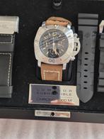 Panerai PAM 187, Sieraden, Tassen en Uiterlijk, Horloges | Heren, Leer, Staal, Polshorloge, Zo goed als nieuw