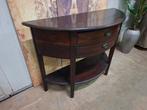 Klassieke halfronde sidetable, wandconsole, haltafel, Huis en Inrichting, Ophalen of Verzenden, Zo goed als nieuw, 25 tot 50 cm