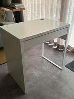 Wit bureau 73x50x75 cm met lade voor studie, studentenkamer, Ophalen, Zo goed als nieuw, Bureau