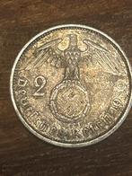 2 reichsmark 1939 Duitsland oude patina, Postzegels en Munten, Munten | Europa | Niet-Euromunten, Verzenden