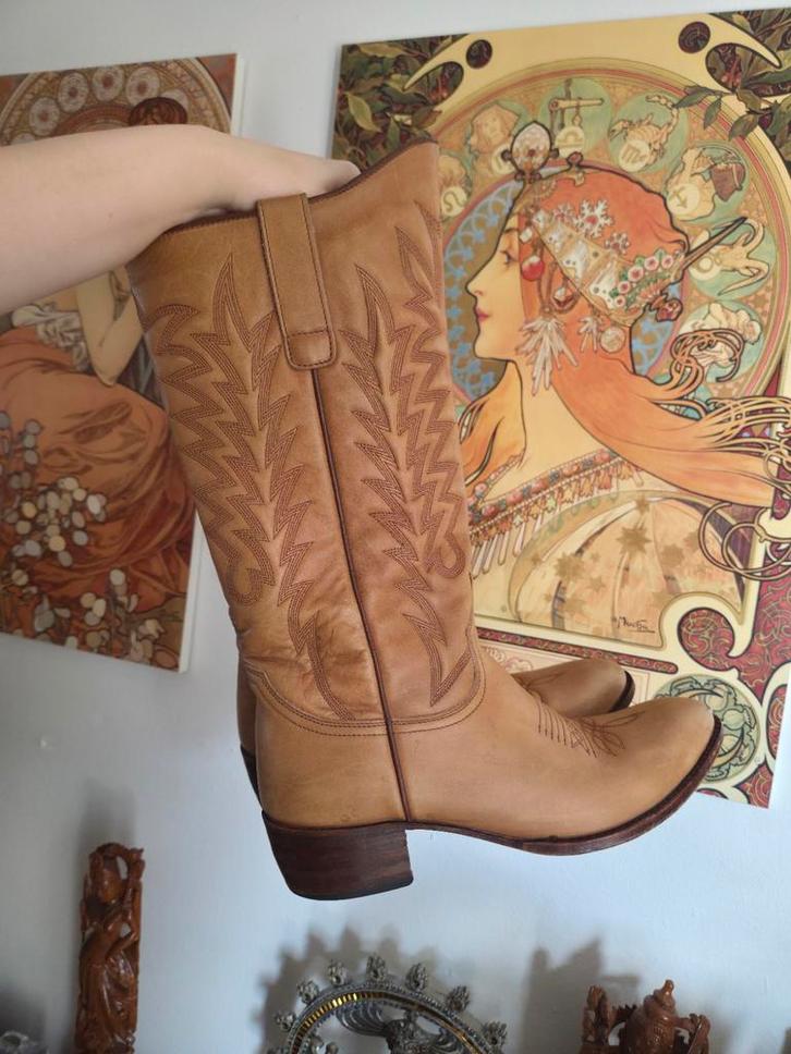 Sendra 8746 cognackleurige laarzen | maat 41, Kleding | Dames, Schoenen, Zo goed als nieuw, Hoge laarzen, Bruin, Ophalen of Verzenden