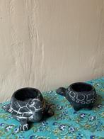2x bloempot model schildpad, Ophalen, Rond, Binnen, Zo goed als nieuw
