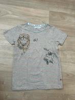 Grijs gestreept shirt - Dirkje - leeuwen - maat 116, Ophalen of Verzenden, Zo goed als nieuw, Jongen, Shirt of Longsleeve