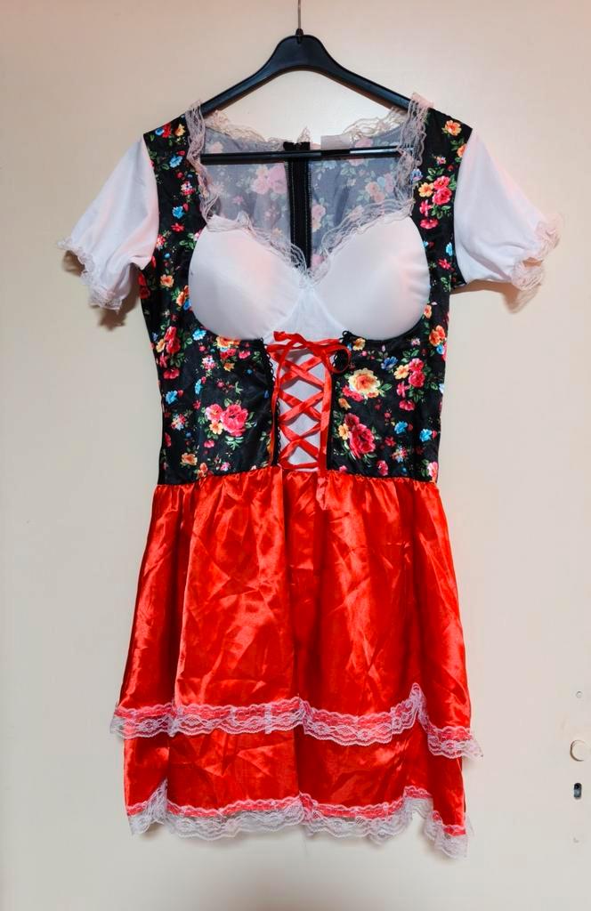 Tiroler Jurkje Carnaval Maat M, Kleding | Dames, Carnavalskleding en Feestkleding, Zo goed als nieuw, Kleding, Carnaval, Maat 38/40 (M)