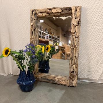 Spiegel – driftwood/ drijfhout - 120 x 80 cm - Bij TTM Wonen beschikbaar voor biedingen