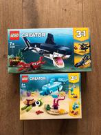 Lego sets 31088 en 31128 creator 3in1 zeedieren vissen haai, Kinderen en Baby's, Speelgoed | Duplo en Lego, Nieuw, Complete set