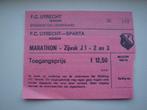 Voetbalkaartje F.C. Utrecht - Sparta seizoen 1982 / 1983 41., Verzenden, Gebruikt, Sparta, Overige typen