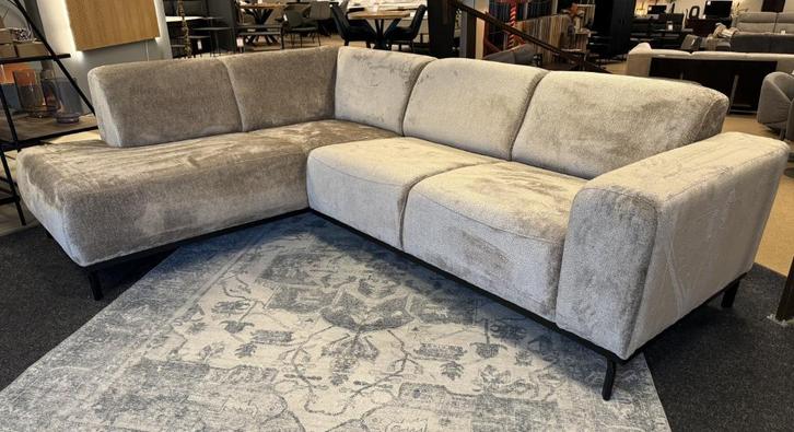 Hoekbank Vico 255x190 Champagne Direct/Leverbaar E-2198, Huis en Inrichting, Banken | Bankstellen, Nieuw, Hoekbank, Vierpersoons of meer