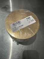 Nieuw 100 stuksTaart karton goud 14 cm doorsnede, Ophalen of Verzenden, Nieuw, Taarten, Serveervorm