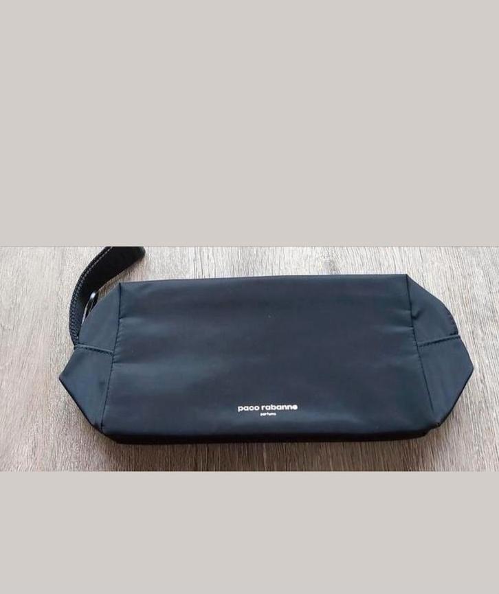 Zwarte toilet tas Paco Rabanna, Sieraden, Tassen en Uiterlijk, Toilettassen, Nieuw, Heer of Dame, Zwart, Ophalen of Verzenden
