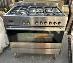Etna gasfornuis + oven 90cm. Incl rvs achterplaat, Ophalen, Gebruikt, 60 cm of meer, Gas
