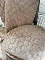 Velvet bedsprei kleur taupe, Huis en Inrichting, Ophalen of Verzenden, Zo goed als nieuw, Tweepersoons, Overige typen