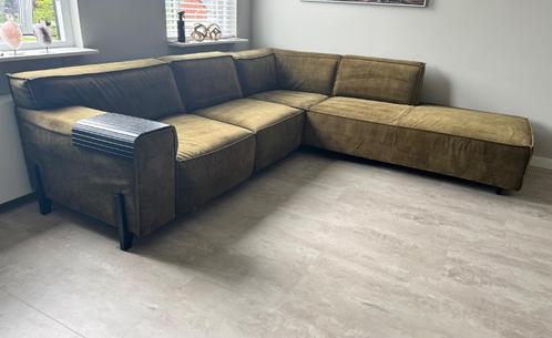 HOEKBANK cozy lounge mosgroen 265x97 | OPHALEN, Huis en Inrichting, Banken | Bankstellen, Zo goed als nieuw, Hoekbank, Vierpersoons of meer