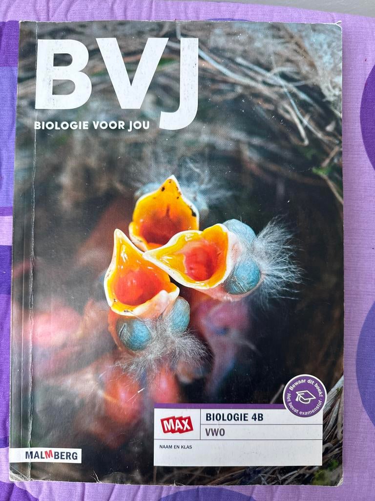 Biologie voor Jou - VWO 4B, Verzenden, Gelezen, VWO, Biologie
