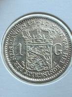 Hele mooie gulden 1917 Wilhelmina, 1 gulden, Zilver, Ophalen of Verzenden, Koningin Wilhelmina