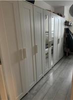 3x Brimnes kledingkast 3 doors wardrobe spiegel Ikea wit, Ophalen, 100 tot 150 cm, Zo goed als nieuw, 150 tot 200 cm