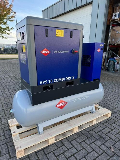 NIEUWE AIRPRESS APS 10  COMBIDRY X, Doe-het-zelf en Verbouw, Compressors, Nieuw, 10 bar of meer, 100 liter of meer, 800 liter/min of meer