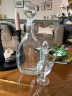 2 glazen karaffen vintage brocant glas, Antiek en Kunst, Ophalen