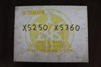 Yamaha XS250 XS360 1977 motorcycle service manual XS 250 360, Motoren, Ophalen of Verzenden, Yamaha