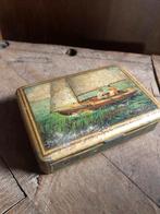 Antiek Sluis Biscuit Blik Deventer, Verzamelen, Blikken, Ophalen of Verzenden, Gebruikt, Koek(jes), Overige merken