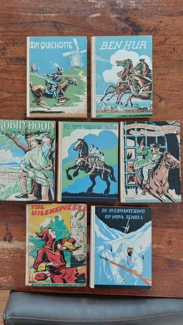 7 klassieke kinderboeken uit de serie Oud Goud uit jaren 50 beschikbaar voor biedingen