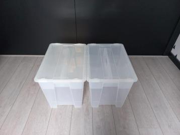 2x Ikea Samla box 57x39x42 cm / 65 liter beschikbaar voor biedingen