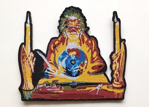 Iron Maiden mooie shaped seventh son patch 264 limited, Verzamelen, Muziek, Artiesten en Beroemdheden, Nieuw, Kleding, Verzenden
